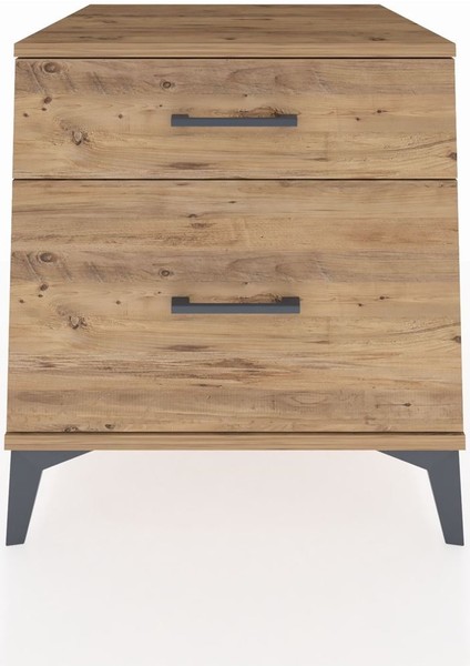 Kronos Komodin 2 Çekmeceli 60X59X64 Çam-Çam