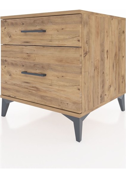 Kronos Komodin 2 Çekmeceli 60X59X64 Çam-Çam indirimleri