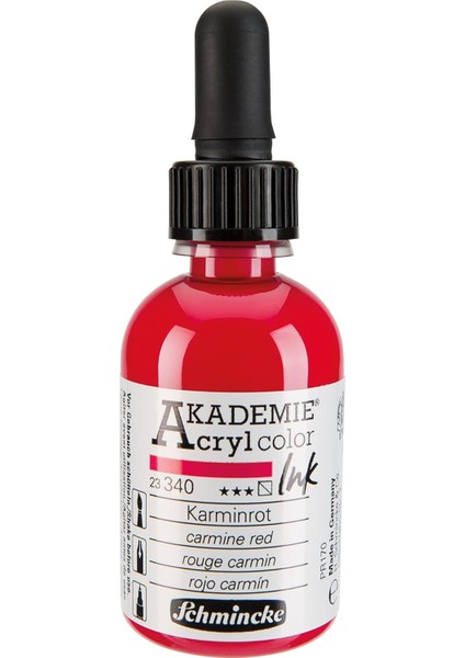 Akademie Akrilik Mürekkep 50 ml 340 Carmine Red