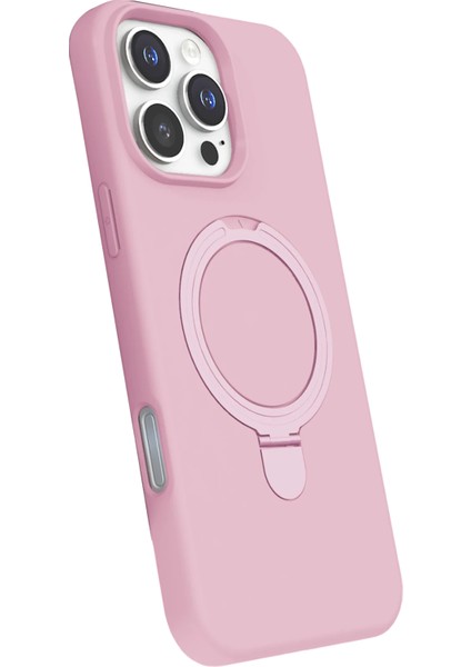 Apple iPhone 16 Pro Max Regal Magsafe Standlı Kapak - Açık Pemb fiyatları