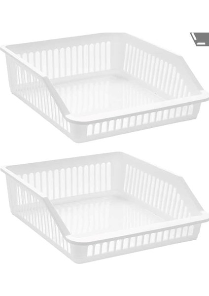 Org-25 2 Li Çok Amaçlı Buzdolabı Içi Düzenleyici Sebze Meyve Organizer Sepet