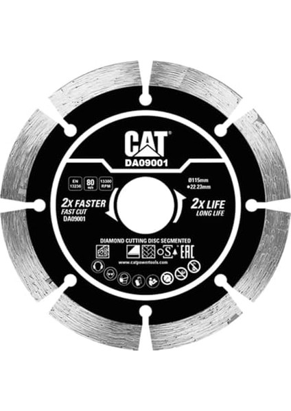 DA09001 115MM Profesyonel, Tuğla, Taşı Kesme Diski (Soketli, Aralıklı Kenar) modelleri