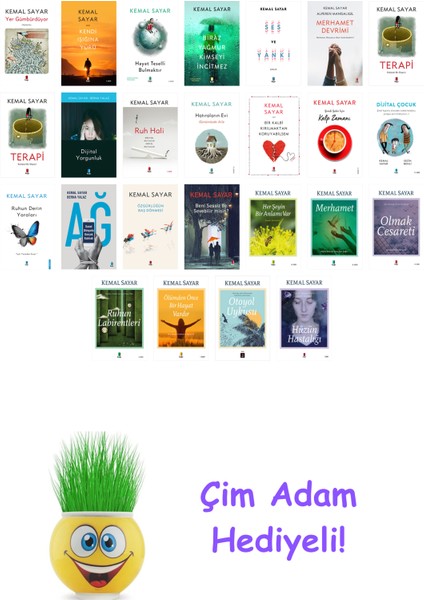 Kemal Sayar 25 Kitap Seti + Çim Adam Hediye
