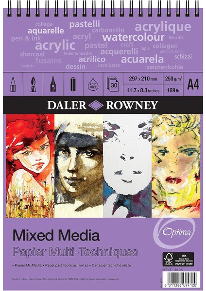 Mixed Media - A4 - 250GR - 30 Yp