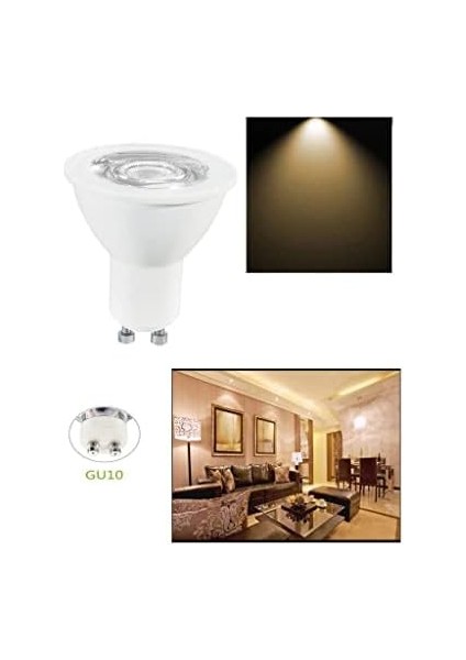 Ledvalue 6,9W(80W) PAR16 LED Spot Ampul Sarı 3000K - GU10 Duy modelleri