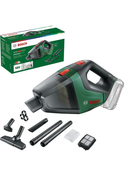 Akülü Elektrikli Süpürge (0.5 L Hazne, 15.3 x 5.8 x 8.3 Cm, 18 Volt, Akü Dahil Değildir)