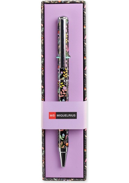 Mr Baskılı Metalik Tükenmez Lila