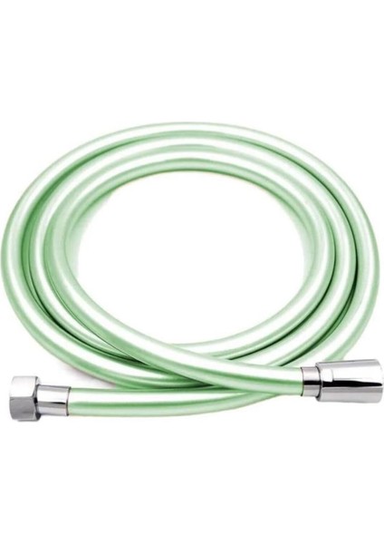 Yeşil Paslanmaz Kopmaz Kaliteli Pvc Duş Hortumu Tüm Duş Setleri ile Uyumlu 1,5 Metre