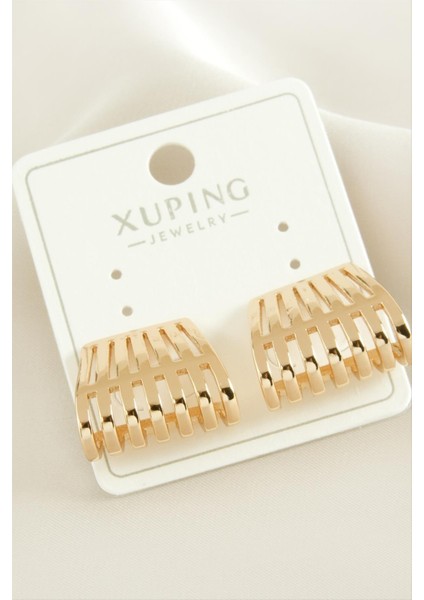 Xuping Oval Lüks Çelik Küpe