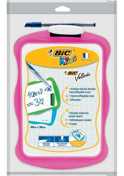 30X20 cm Mini Beyaz Yazı Tahtası + Tahta + Silgi