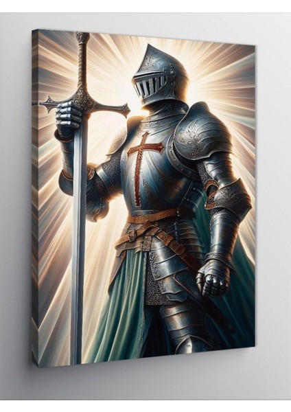 Kanvas Tablo Zırhlı Şövalye 70 x 100 CNVSDKEY-125563-70-100