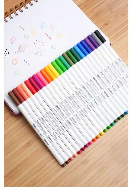 24 Renk Fineliner 0.4 mm Yazı ve Çizim Kalem Seti