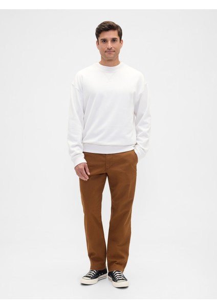 Erkek Turuncu Gapflex Straight Fit Khaki Pantolon