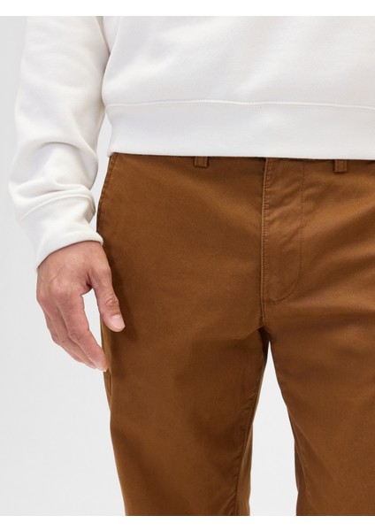 Erkek Turuncu Gapflex Straight Fit Khaki Pantolon modelleri
