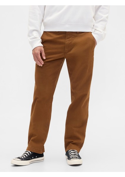 Erkek Turuncu Gapflex Straight Fit Khaki Pantolon indirimleri