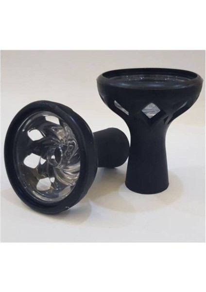 Özel Bölmeli Cam Silikon Nargile Si