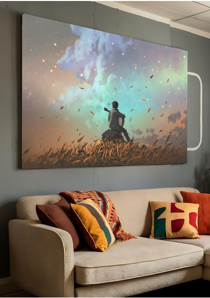 Kanvas Tablo Melodiye Dalan Geceler Dekoratif Kanvas Tablo 50 x 70