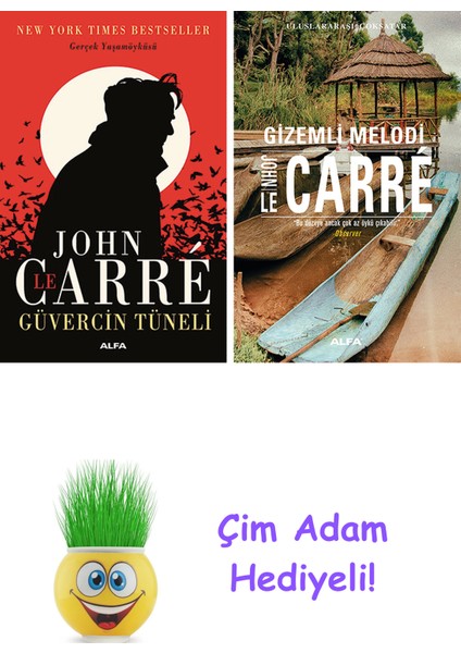 John Le Carre 2 Kitap Seti + Çim Adam Hediye