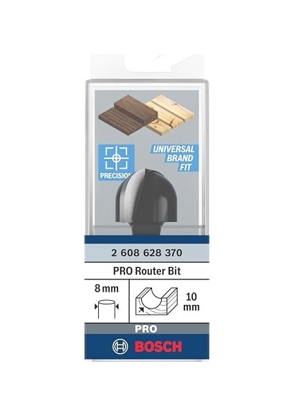 Aksesuarı 2608628370 Oyuklu Ç 8 Mm, R1 10 Mm, Çap 20 Mm, L 12,7 Mm, G 46 mm modelleri