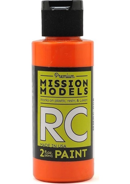 Models MMRC-008 Su Bazlı Rc, 2 Oz Şişe, Turuncu
