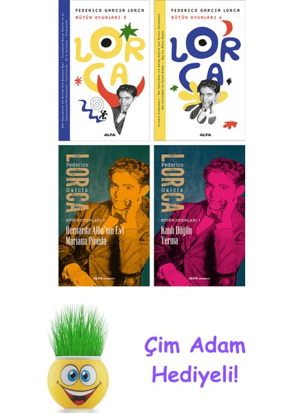 Federico Garcia Lorca 4 Kitap Seti + Çim Adam Hediye