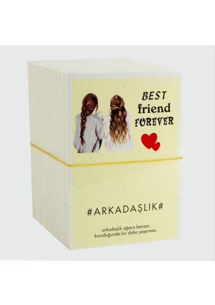 3'lü Arkadaşlık Bileklik Kartı