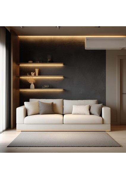 Metre Günışığı Şerit LED Kumandalı Dimmer Anahtar Tak Çalıştır Hazır Set Dahil, Açma-Kapama, Parlaklık Ayarı Yapılabilir, Mutfak, Tezgah, Dolap Içi, Ayna, Tv Ünitesi Aydınlatma