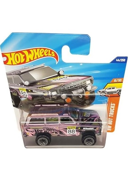 - 1988 Jeep Wagoneer - Hw Hot Trucks 5/10 - HYW95 - Short Card - Bfgoodrich - Lila Metalik - 2025-1:64 fiyatları