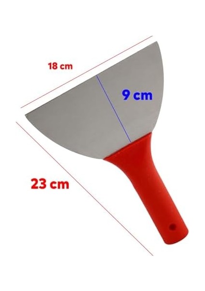Plastik Saplı Metal Spatula Sıva Duvar Macun Boya Kazıma Ispatulası 18 cm Takılabilir Sap modelleri