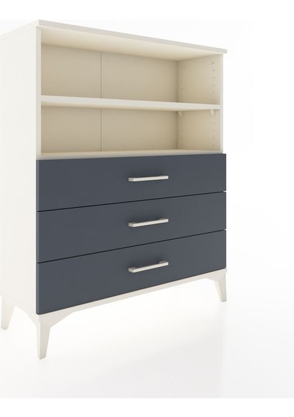 Arges Şifonyer 2 Raflı 3 Çekmeceli 88X30X106 Aytaşı-Antrasit fiyatları