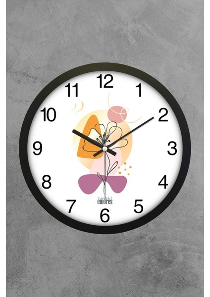 30 cm Gerçek Cam Sessiz Mekanizma Duvar Saati