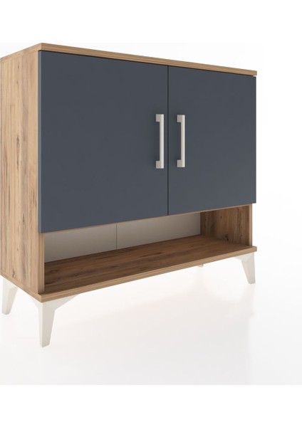 Arges Şifonyer 2 Raflı 2 Kapaklı 88X30X80 Çam-Antrasit fiyatları