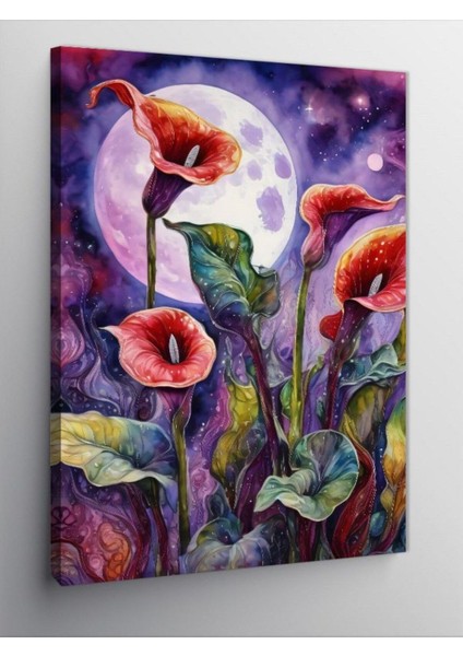 Kanvas Tablo Renkli Çiçekler 50 x 70 CNVSDKEY-125588-50-70