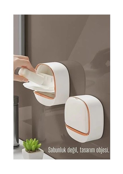 Bfs Tasarım Obje 2 Li Sabunluk - Kendinden Yapışkanlı Sabunluk