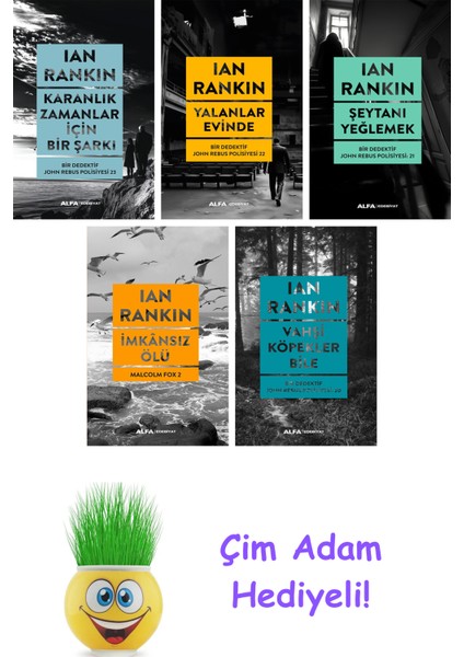 Ian Rankin 5 Kitap Seti + Çim Adam Hediye