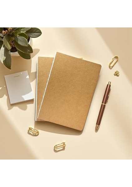 Tanıtım Özel Tasarım Kapaklı A5 Çizgisiz Not Defter - 180 Derece Açılabilir, Sırtı DIKIŞLI,%100 El Işçiliği, Ofis Için Ideal, Planlayıcı (Enzo Sayfa) modelleri