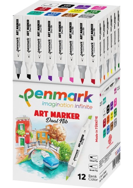 Marker&apos;s Art Brush 12&apos;li Set