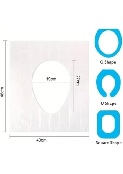 Kullanımlık Hijyenik Klozet Kapağı Örtüsü - 50 Adet, Seyahat, Kamp ve Günlük Hayat Için Ideal modelleri