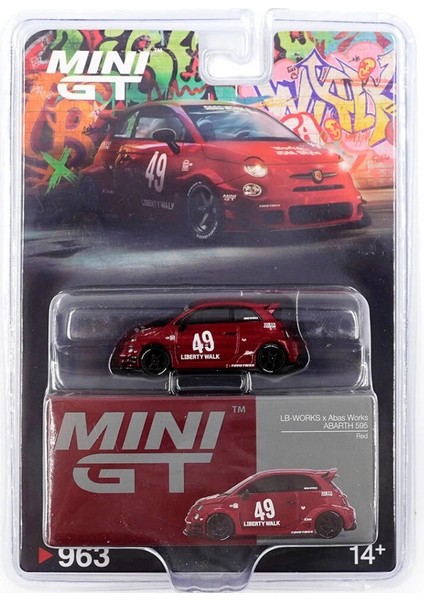 Bfs Mini Gt 1/64 Lb-Works x Abas Works Abarth 595 Red - Blister Paket fiyatları