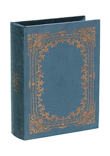 QI003691.B Kitap Şeklinde Dekoratif Saklama Kutusu, Mavi fiyatları