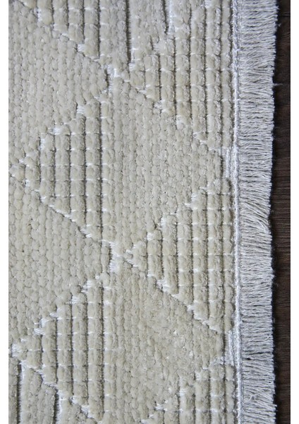 Jaen Modern Krem Yıkanabilir Polyester,pamuk Makine Halısı modelleri