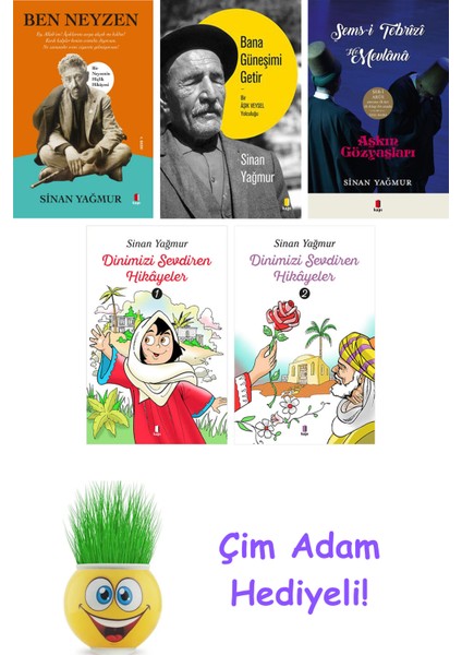 Sinan Yağmur 5 Kitap Seti + Çim Adam Hediye