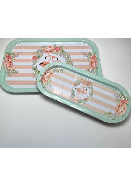 Metal Tepsi Seti – Desenli