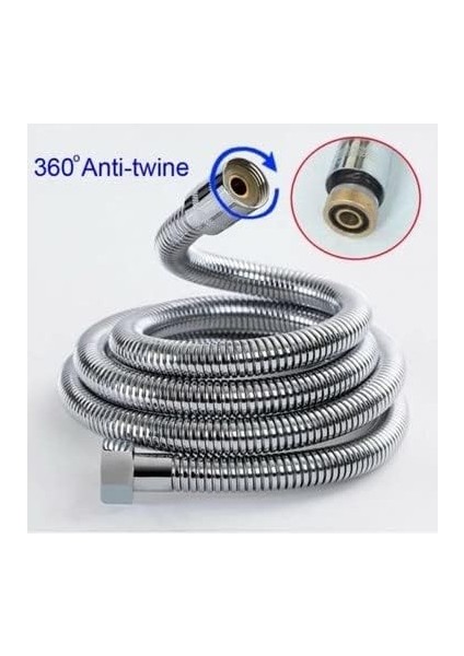 Derece Dönebilen Örgülü Patlamayan 304 Paslanmaz Duş Askı Hortumu (Spirali) fiyatları