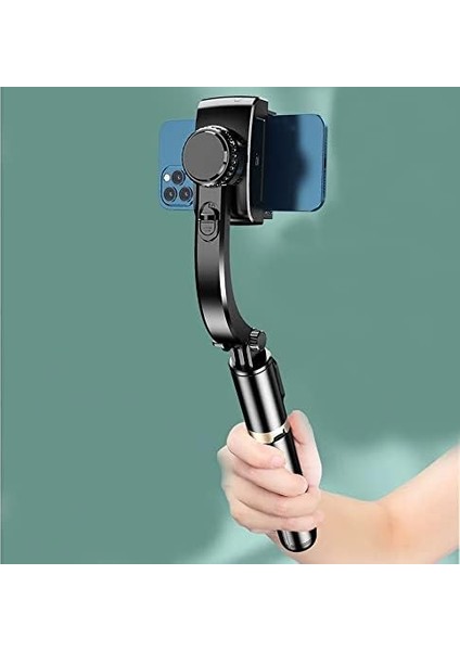 Gimble Dengeleyici Otomatik Denge Sabitleyici Çubuk Teleskopik Selfie Sopa Video Istikrarlı Çekim Telefon Smartphone Için L19 fiyatları