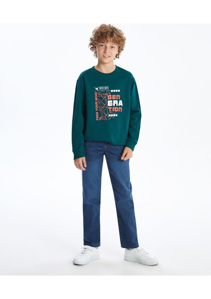 Yeni Sezon Bisiklet Yaka Erkek Çocuk Sweatshirt fiyatları