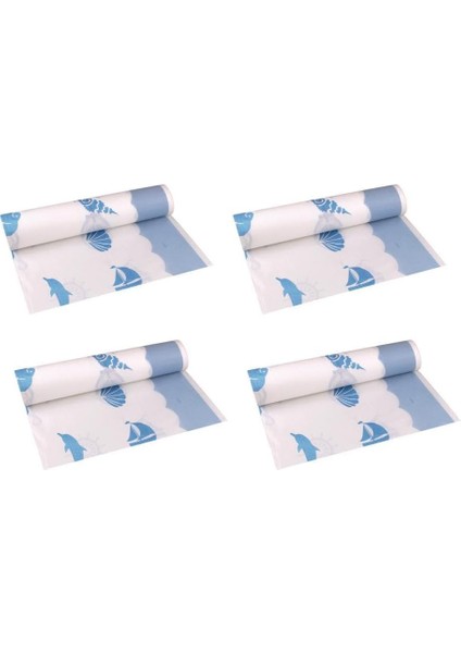 4 Adet Denzici Desenli Kağıt Masa Örtüsü (64 Masalık)