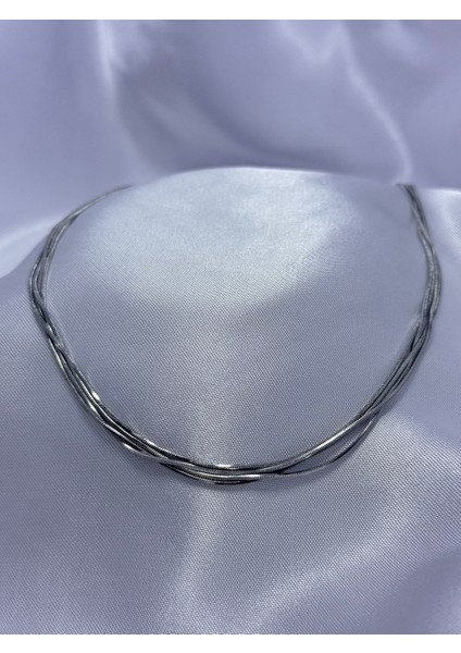 Ultra Ince Yılan Zincir Çelik Kolye indirimleri