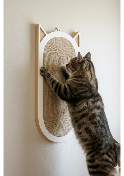 Duvara Monte Edilebilir Kedi Tırmalama Tahtası