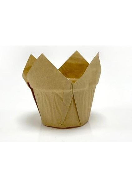 Hediye Sepeti 50&apos;li Kalın Lale Kapsül Kraft Muffin Kek Kalıbı, Içi Yağlı Kağıt Tulip, Safari Konsept, Cupcake Kağıdı Doğum Günü Parti Dekorasyonu Için fiyatları
